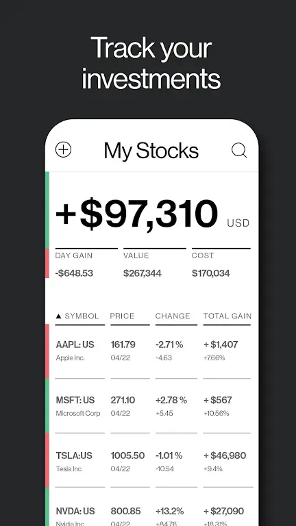 Capture d'écran de l'application Bloomberg 5