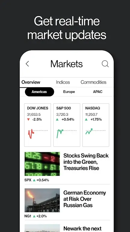 Capture d'écran de l'application Bloomberg 6