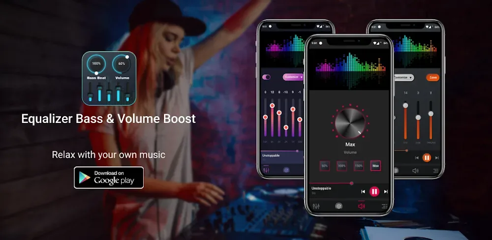 Music Equalizer - Bass Booster capture d'écran 1