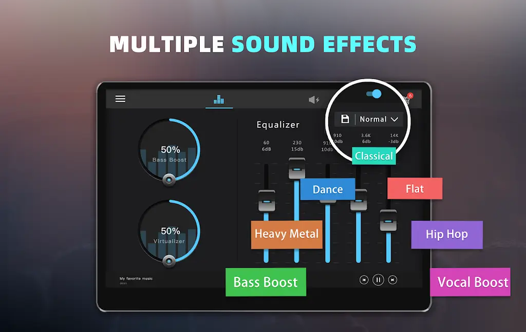 Bass Booster & Equalizer PRO capture d'écran 7