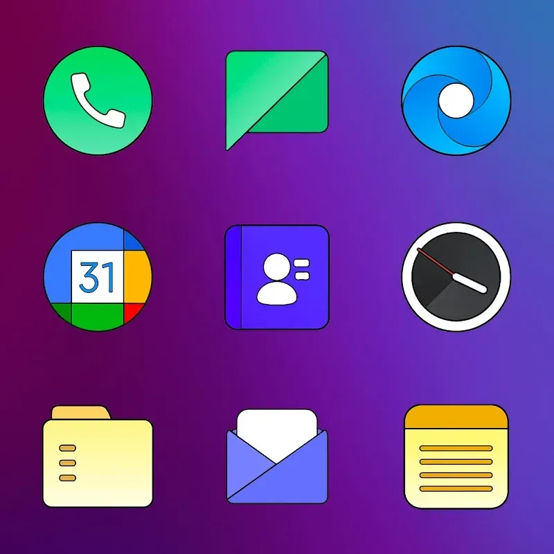 Aperçu 3 de Color OS - Icon Pack