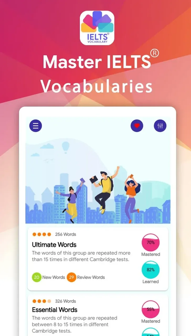 Capture d'écran 3 de IELTS Vocabulary Flashcards
