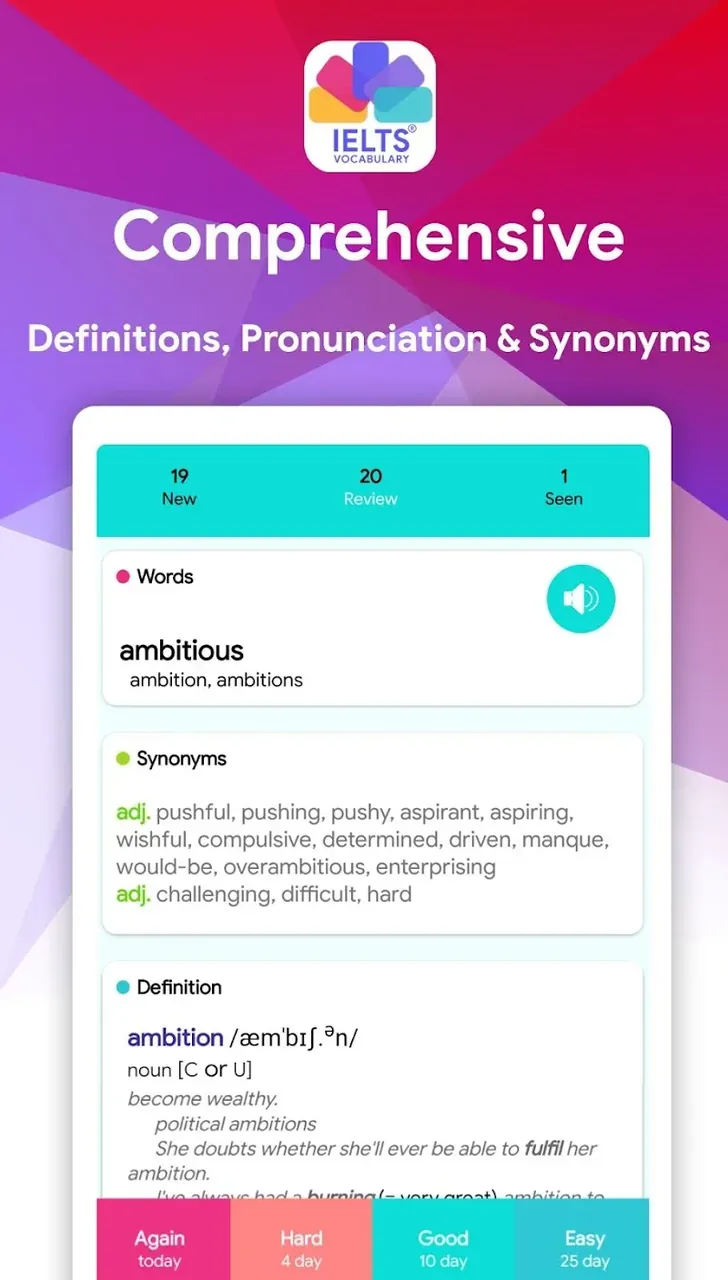 Capture d'écran 6 de IELTS Vocabulary Flashcards