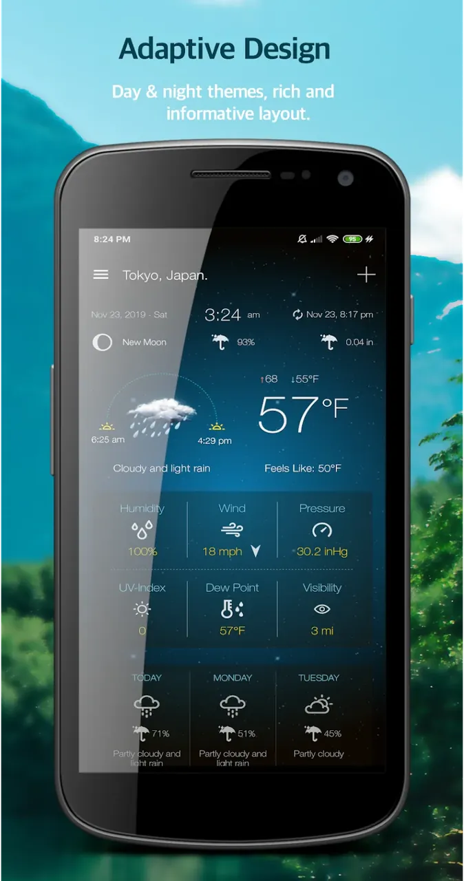 Weather Advanced for Android capture d'écran 6