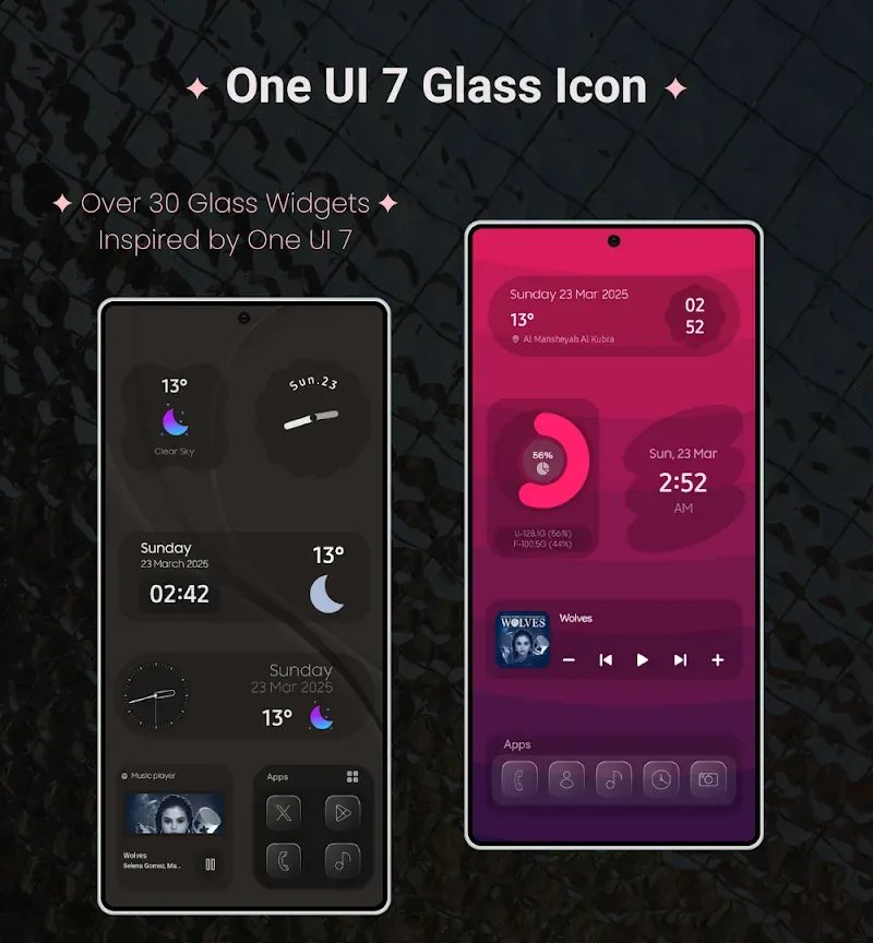 Aperçu 6 de One UI 7 Glass Icons