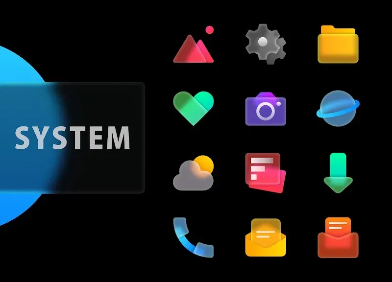 Capture d'écran aperçu 3 de Frosty Icons Pack