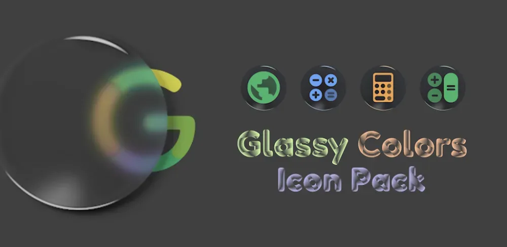 Glassy Colors Icons screenshot 1
