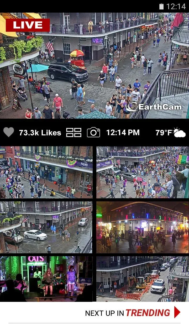 Capture d'écran de l'application Webcams 3