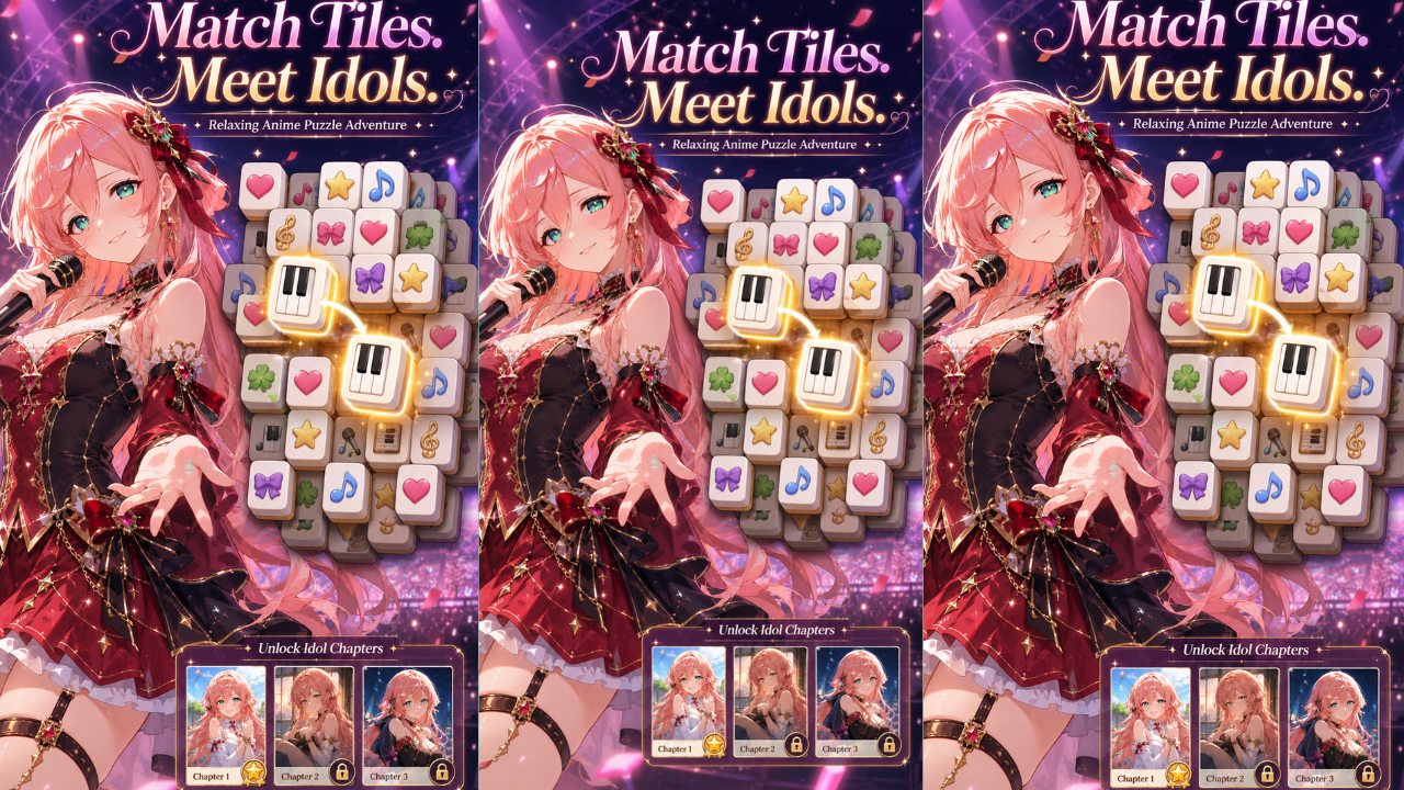 Capture d'écran 1 de Idol Match: Anime Puzzle