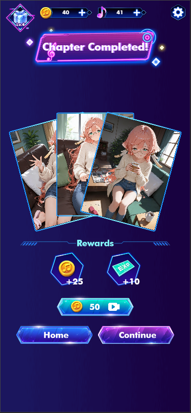 Capture d'écran 2 de Idol Match: Anime Puzzle
