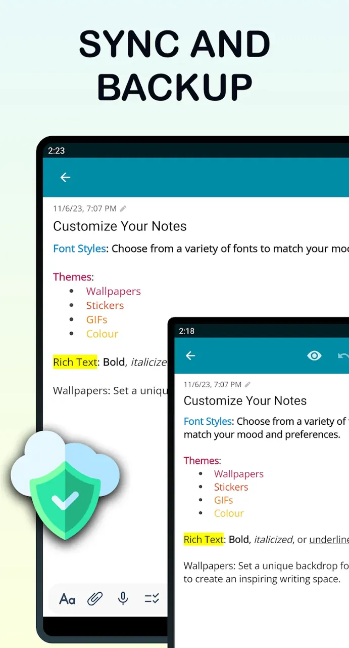 Capture d'écran 4 Teka Notes - Notepad