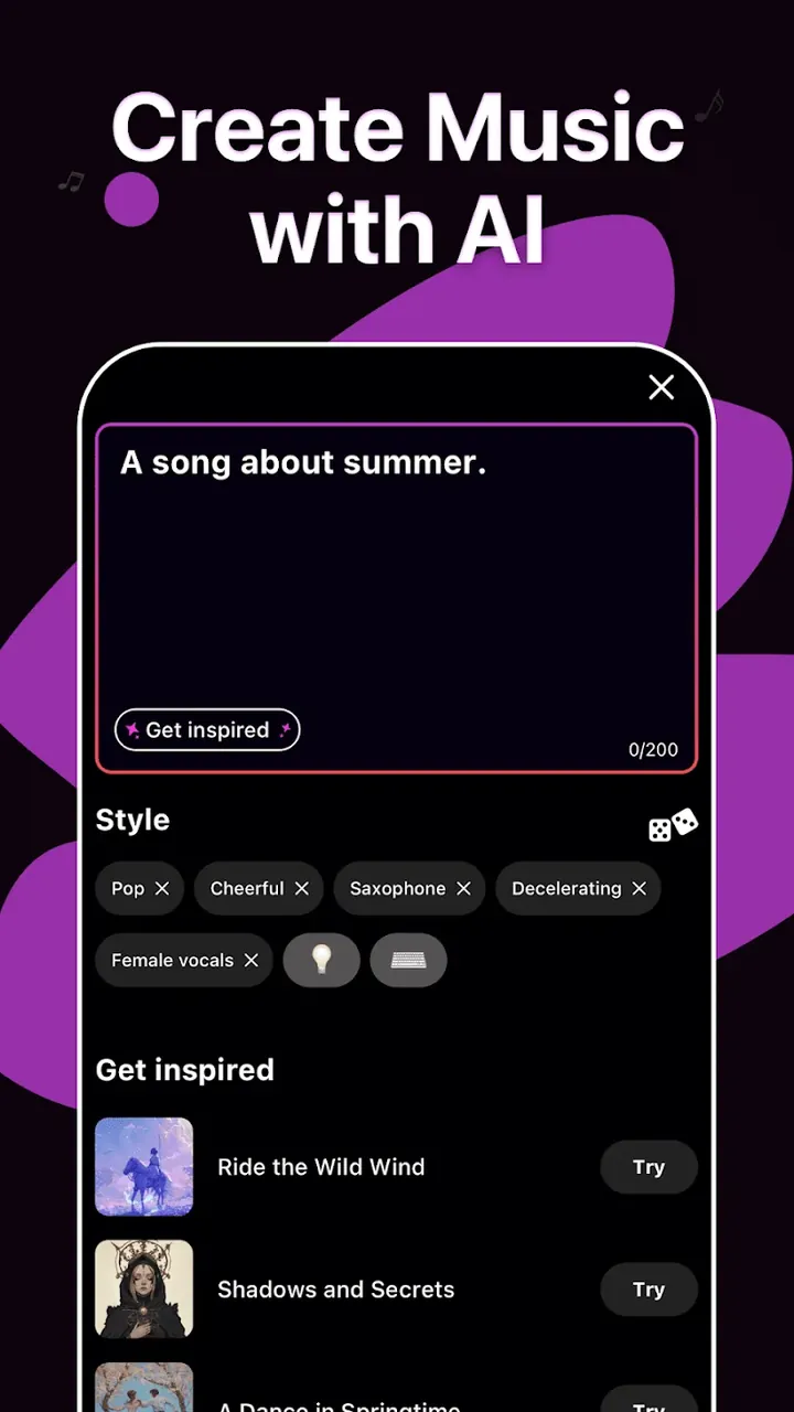Waazy AI Music Generator, captura de pantalla de canción 3