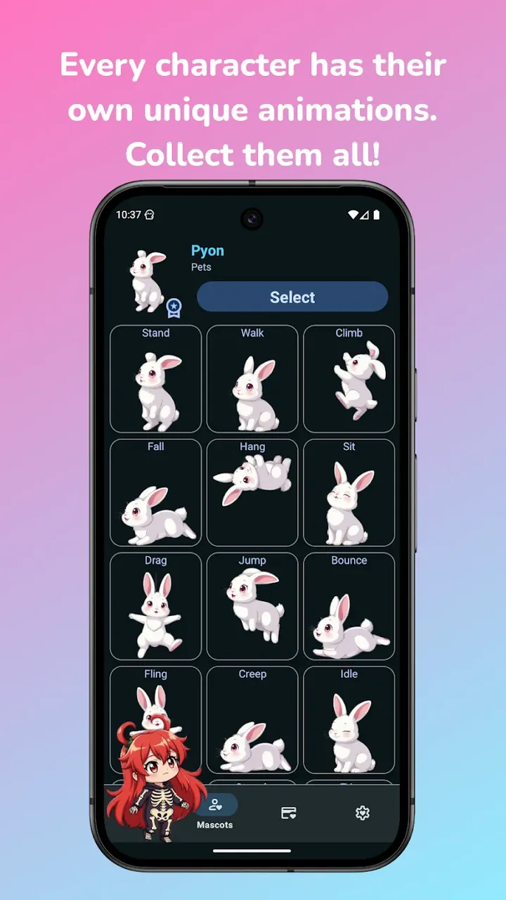 Capture d'écran Shimeji 4