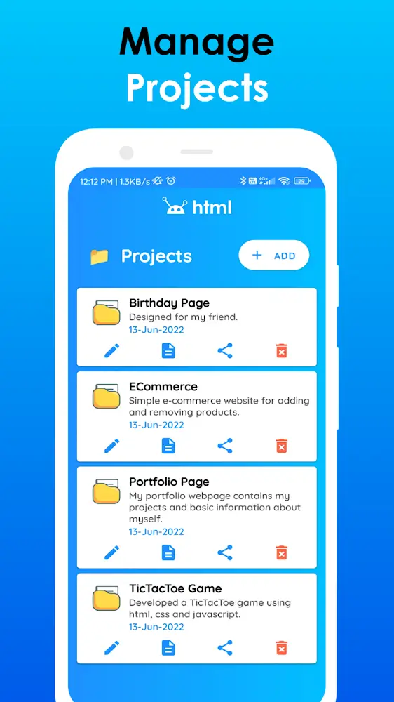 HTML Editor Mobile - AloHTML capture d'écran 5
