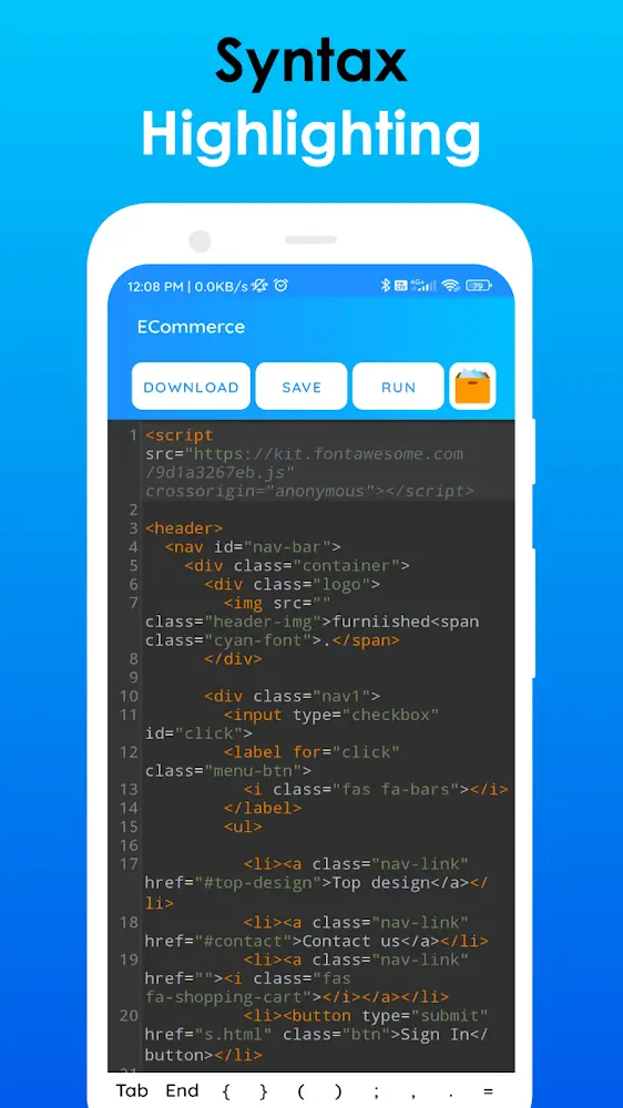 HTML Editor Mobile - AloHTML capture d'écran 4