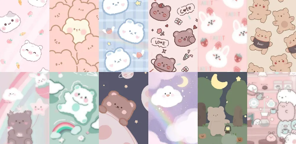 Capture d'écran de l'application Kawaii Aesthetic Wallpaper 1