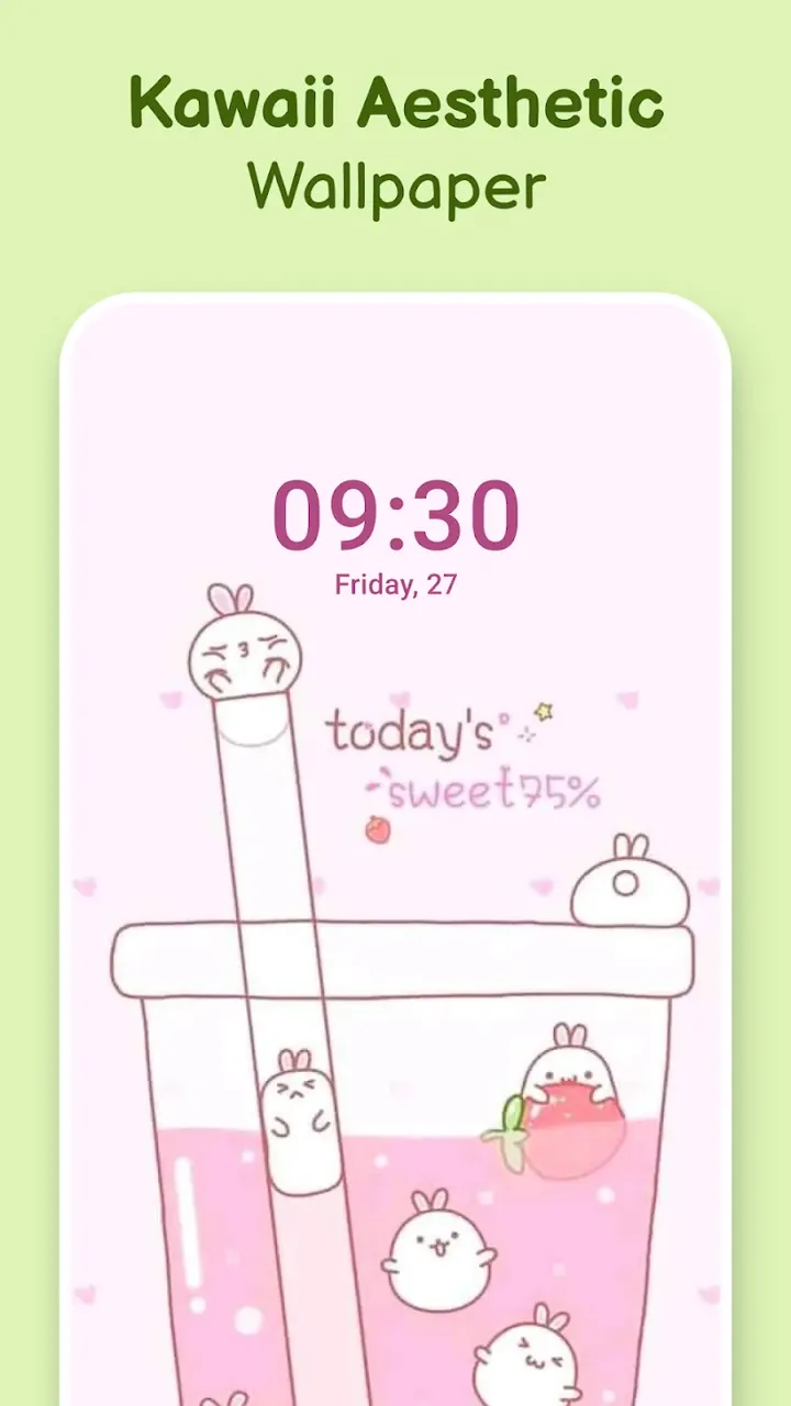 Capture d'écran de l'application Kawaii Aesthetic Wallpaper 4
