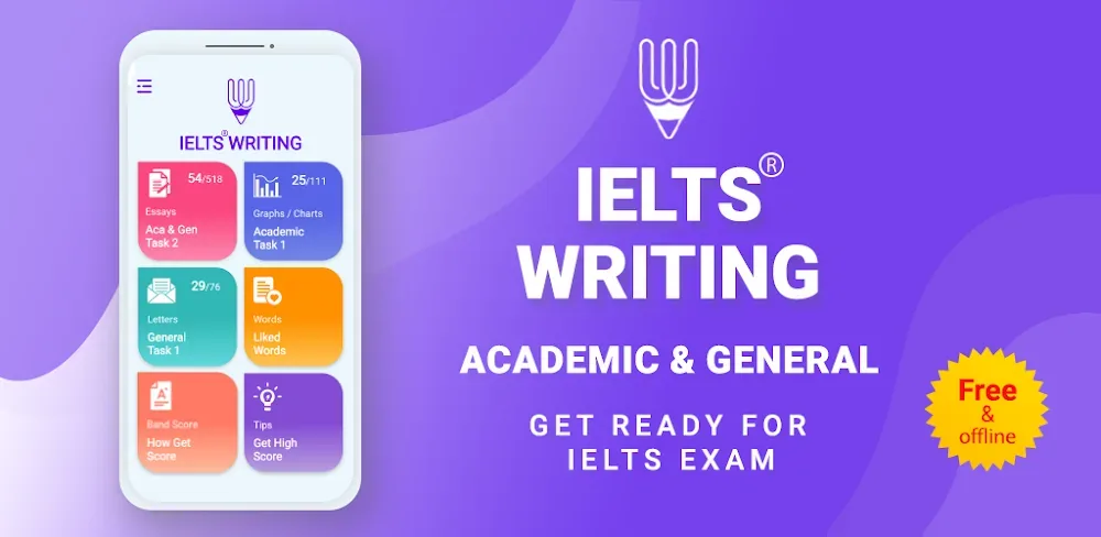 Capture d'écran IELTS Writing 1