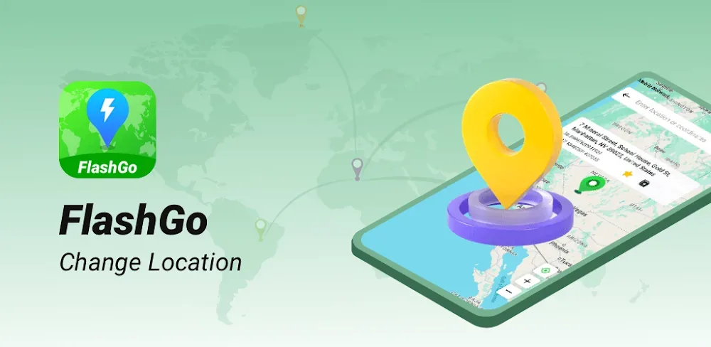 Captura de pantalla 1 de FlashGo: Fake GPS Location