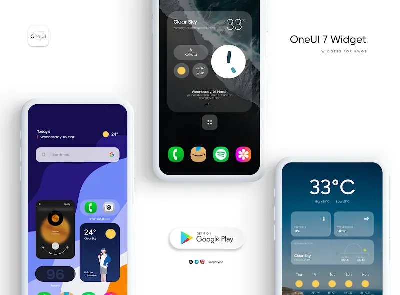 OneUI 7 Widget pour KWGT capture d'écran 3