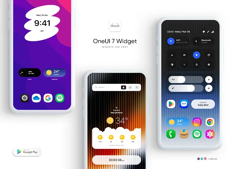 OneUI 7 Widget pour KWGT capture d'écran 6
