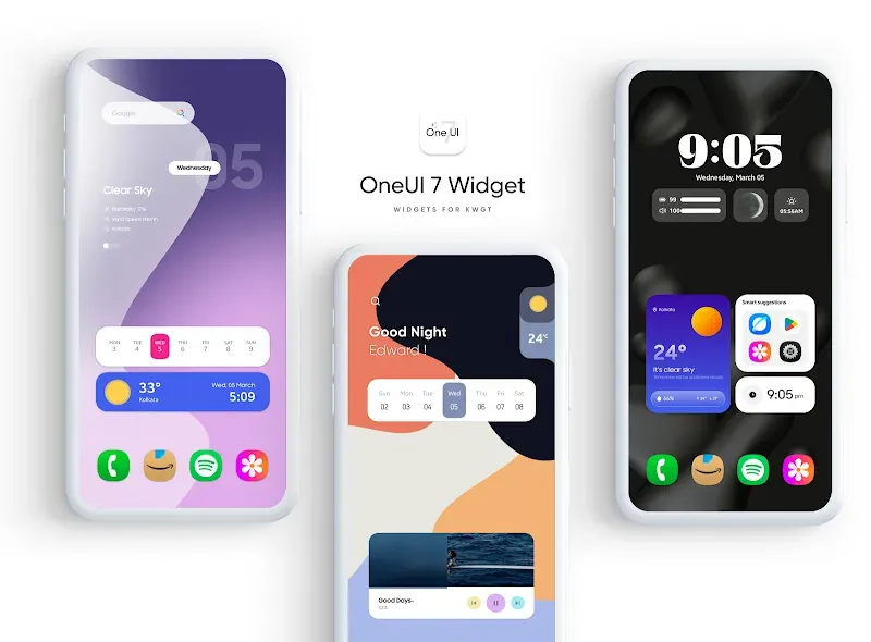 OneUI 7 Widget pour KW. capture d'écran 2
