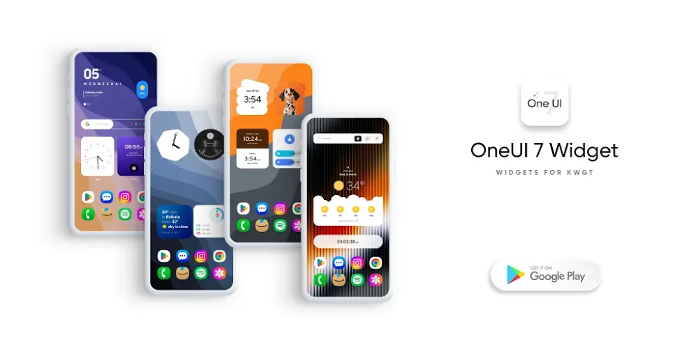OneUI 7 Widget pour KWGT capture d'écran 1