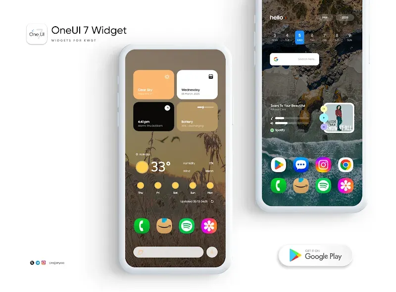 OneUI 7 Widget pour KWGT capture d'écran 5