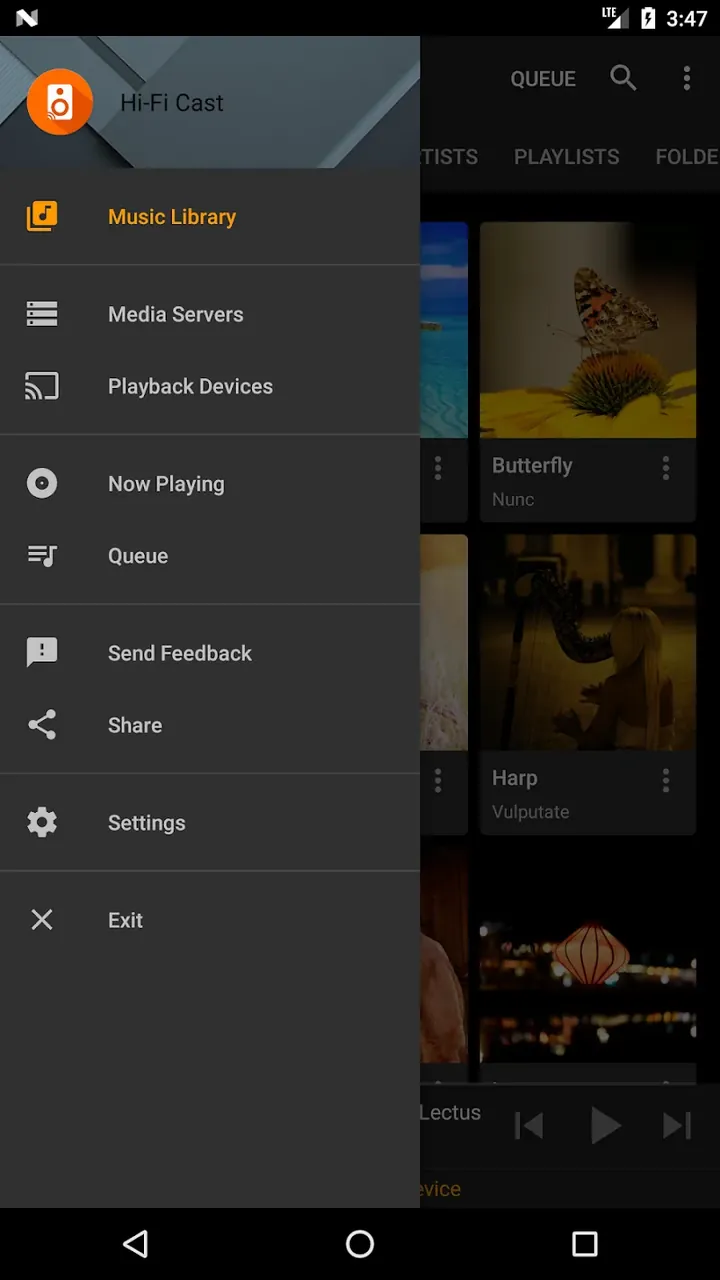 Capture d'écran de prévisualisation 6 de Hi-Fi Cast - Music Player