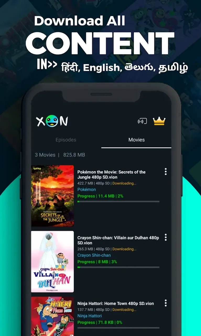 Cartoon TV App Hindi – XON captura de pantalla 6