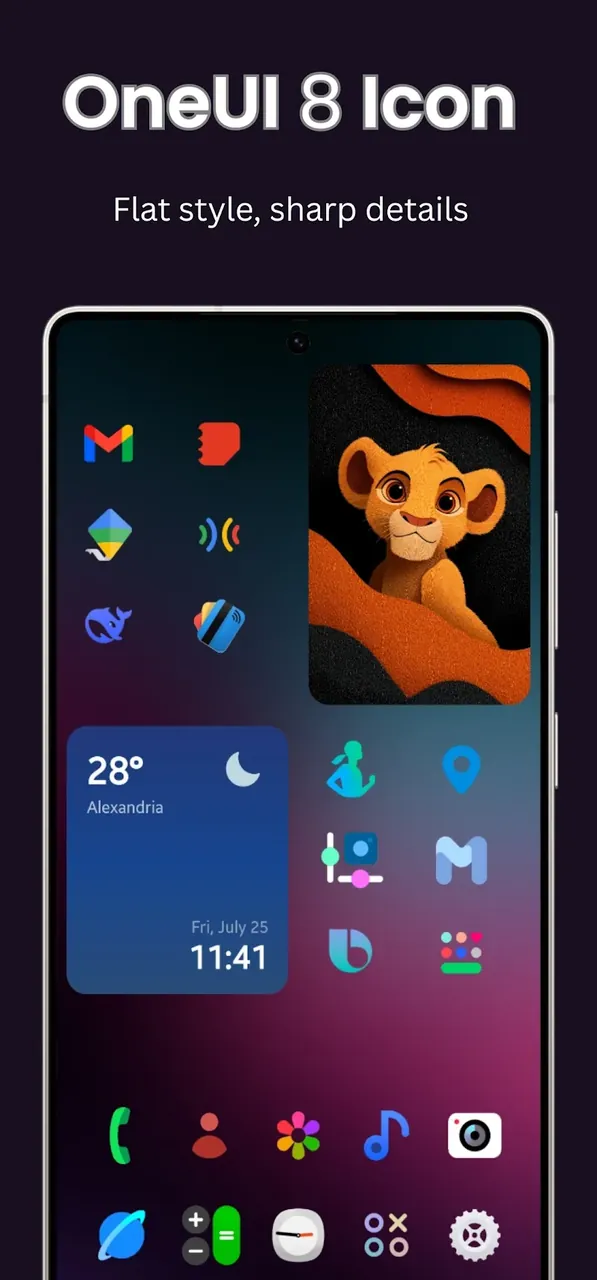 Capture d'écran aperçu 2 de OneUI 8 Icon Pack