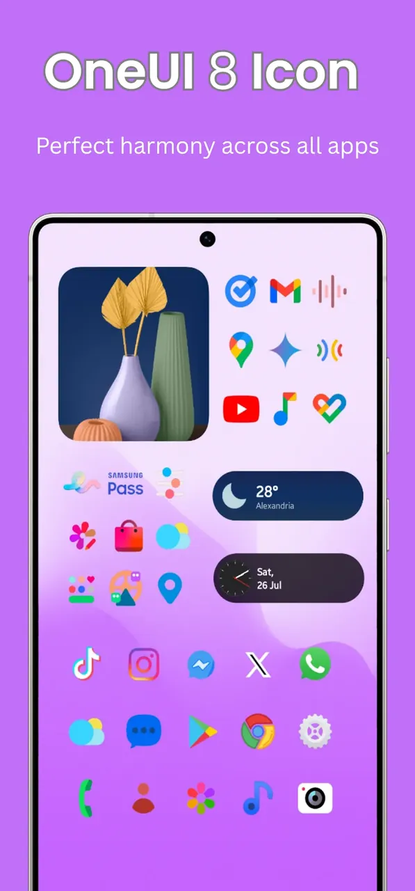 Capture d'écran aperçu 3 de OneUI 8 Icon Pack