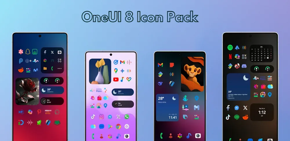 Capture d'écran aperçu 1 de OneUI 8 Icon Pack
