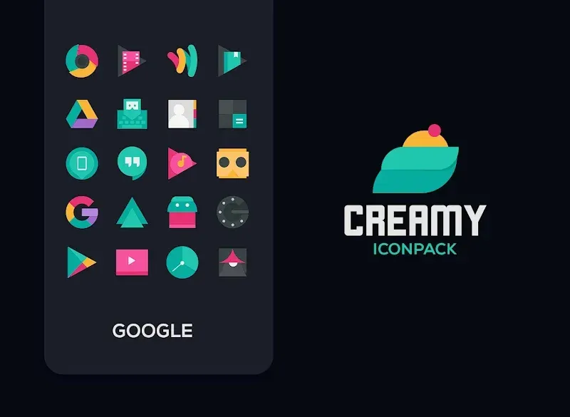 Capture d'écran 3 Creamy Icon pack
