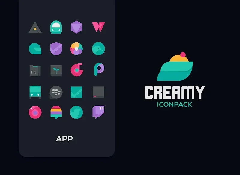 Capture d'écran 6 Creamy Icon pack
