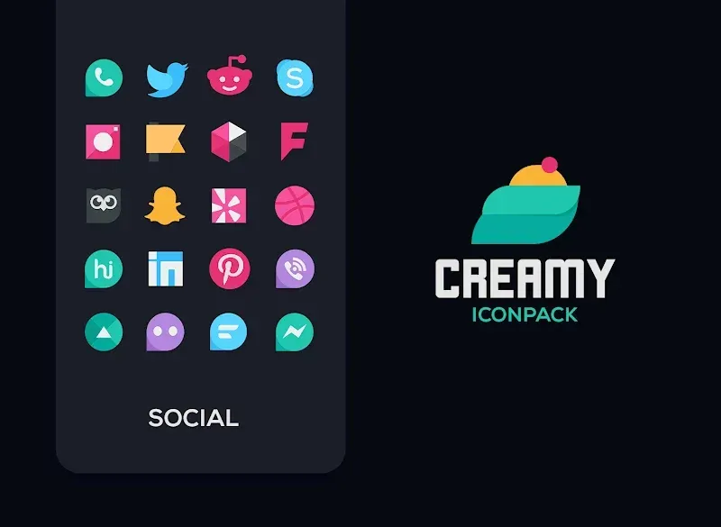 Capture d'écran 4 Creamy Icon pack