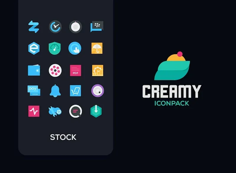 Capture d'écran 5 Creamy Icon pack