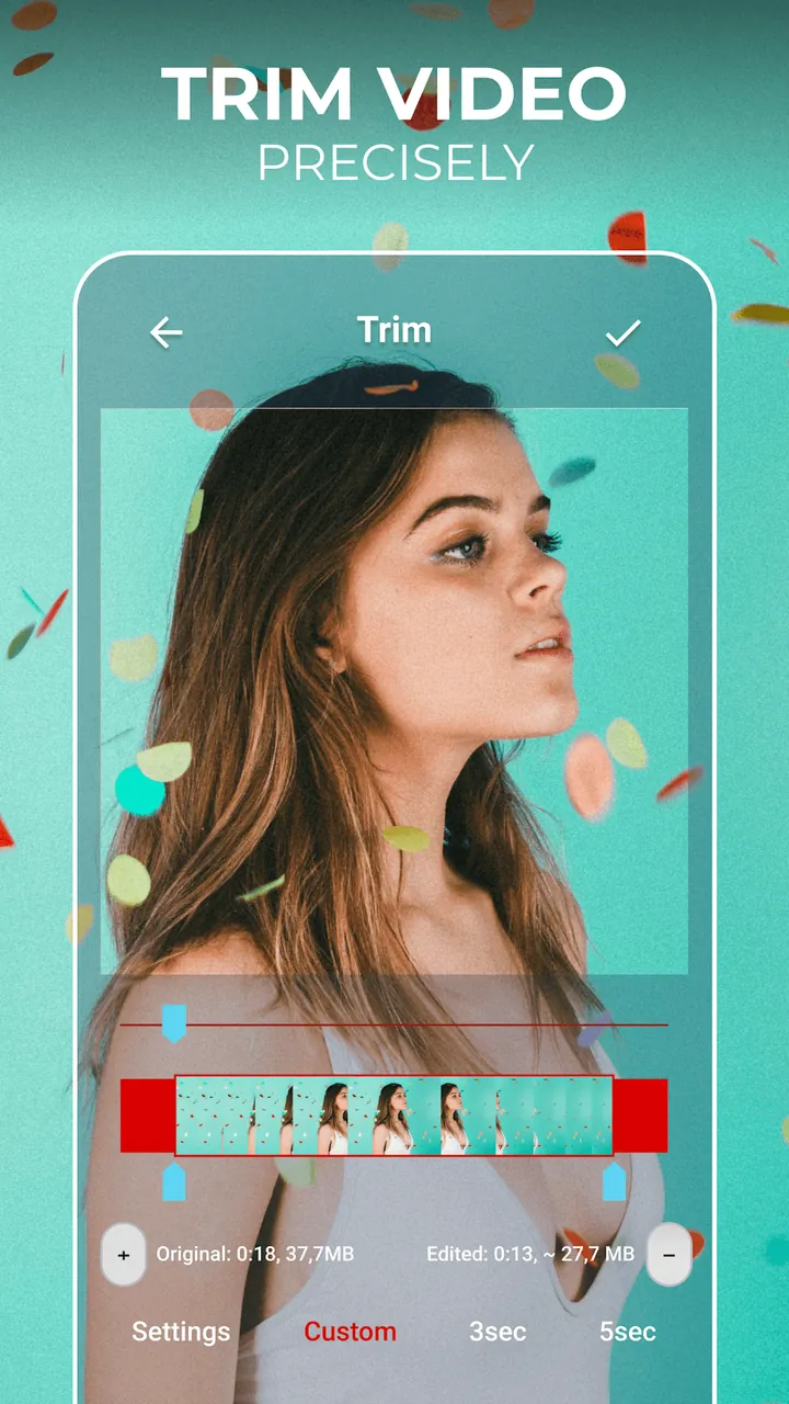 Aperçu 6 de l'application Crop and Trim Video