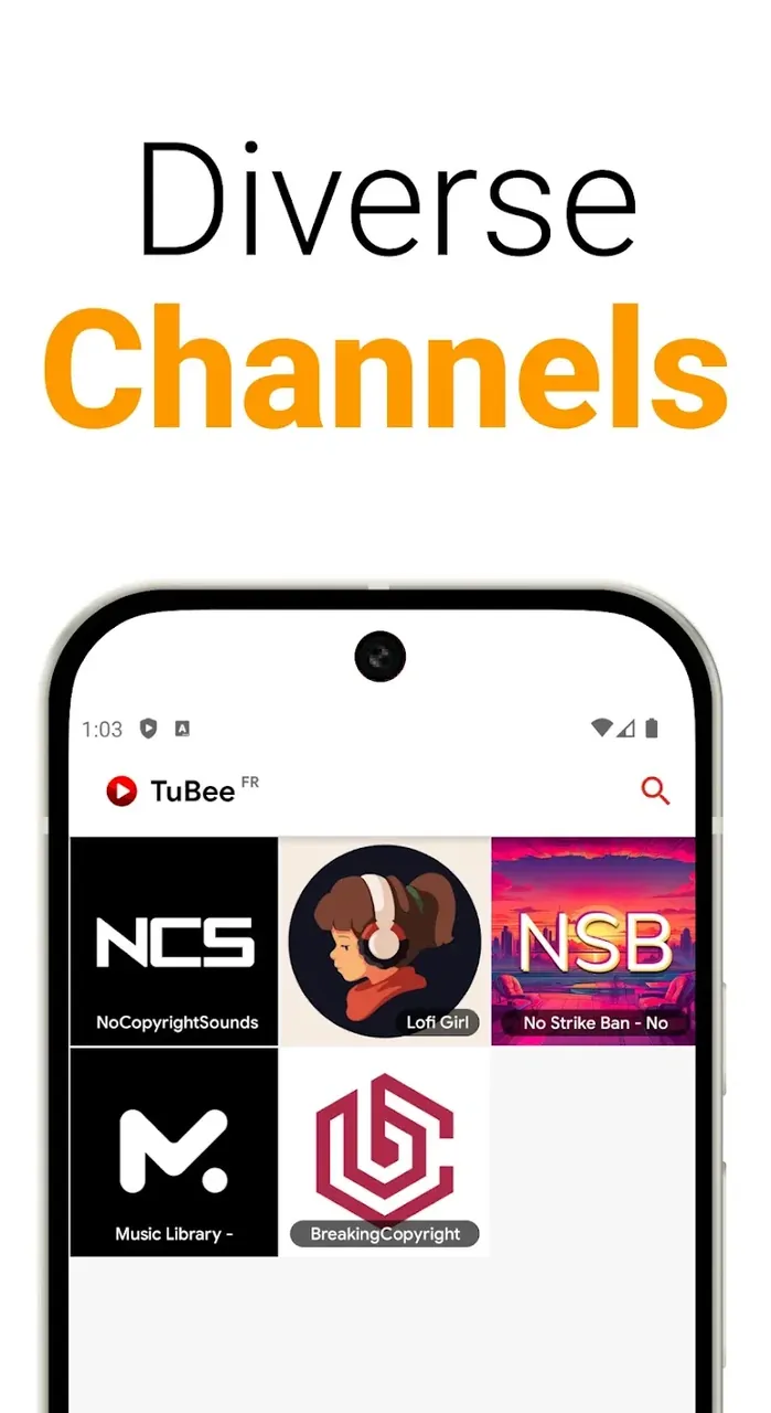 Capture d'écran de l'application TuBee : Video player for Tube 6