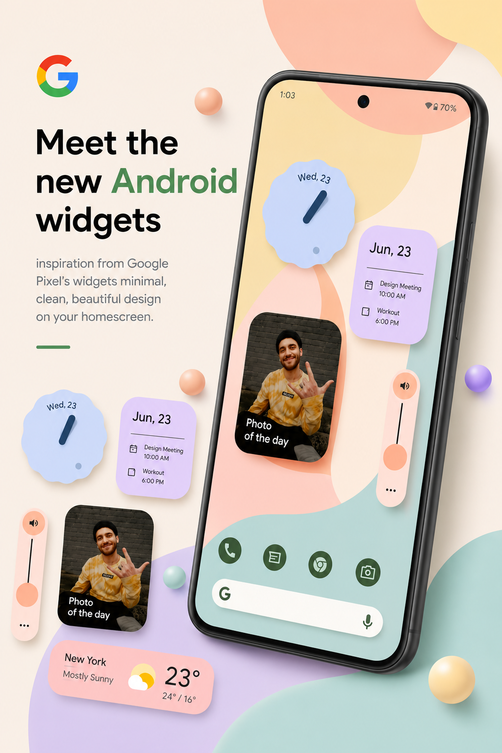 Capture d'écran de l'application Nexel Widgets 2