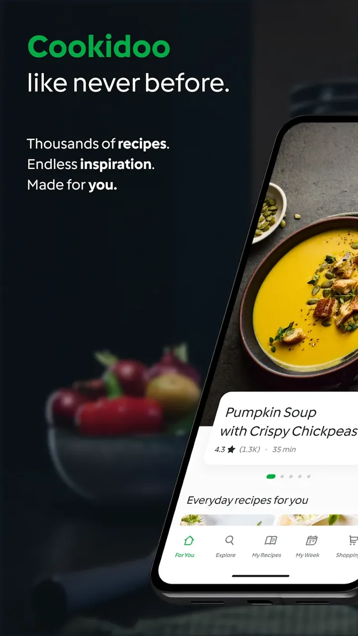 Capture d'écran de l'application Thermomix Cookidoo 2