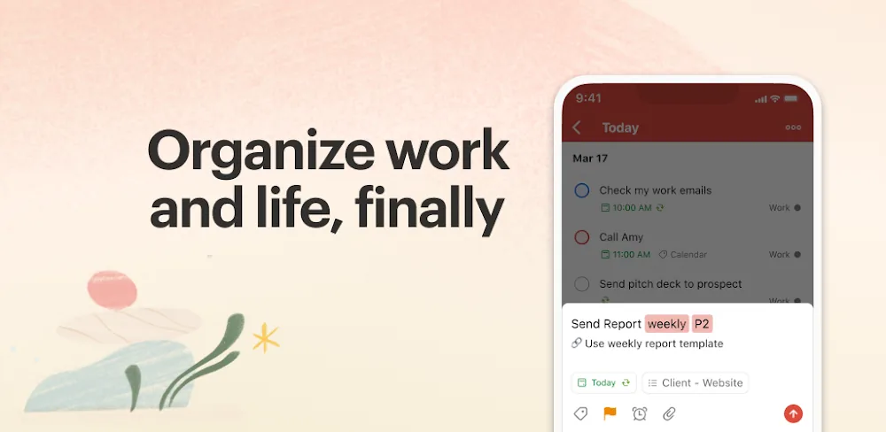 Previsualización de la captura de pantalla de la aplicación Todoist