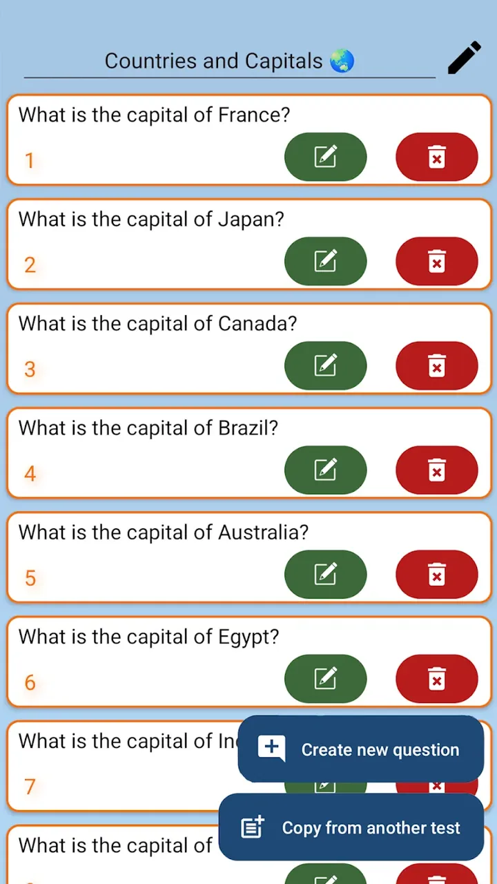 Capture d'écran Test Maker Quiz 6