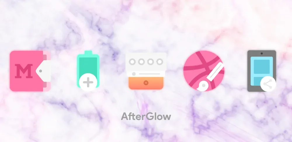 Capture d'écran de prévisualisation 1 de Afterglow Icons Pro