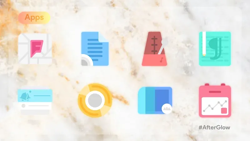 Capture d'écran de prévisualisation 6 de Afterglow Icons Pro
