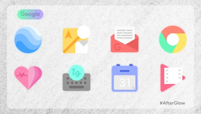 Capture d'écran de prévisualisation 2 de Afterglow Icons Pro