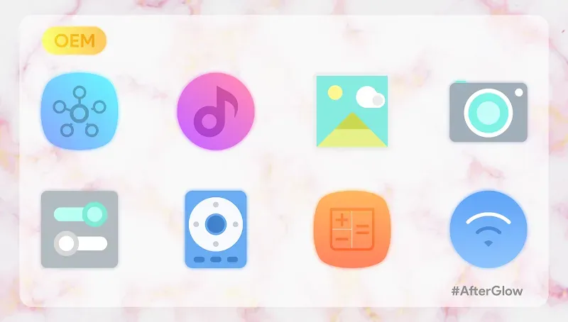 Capture d'écran de prévisualisation 4 de Afterglow Icons Pro