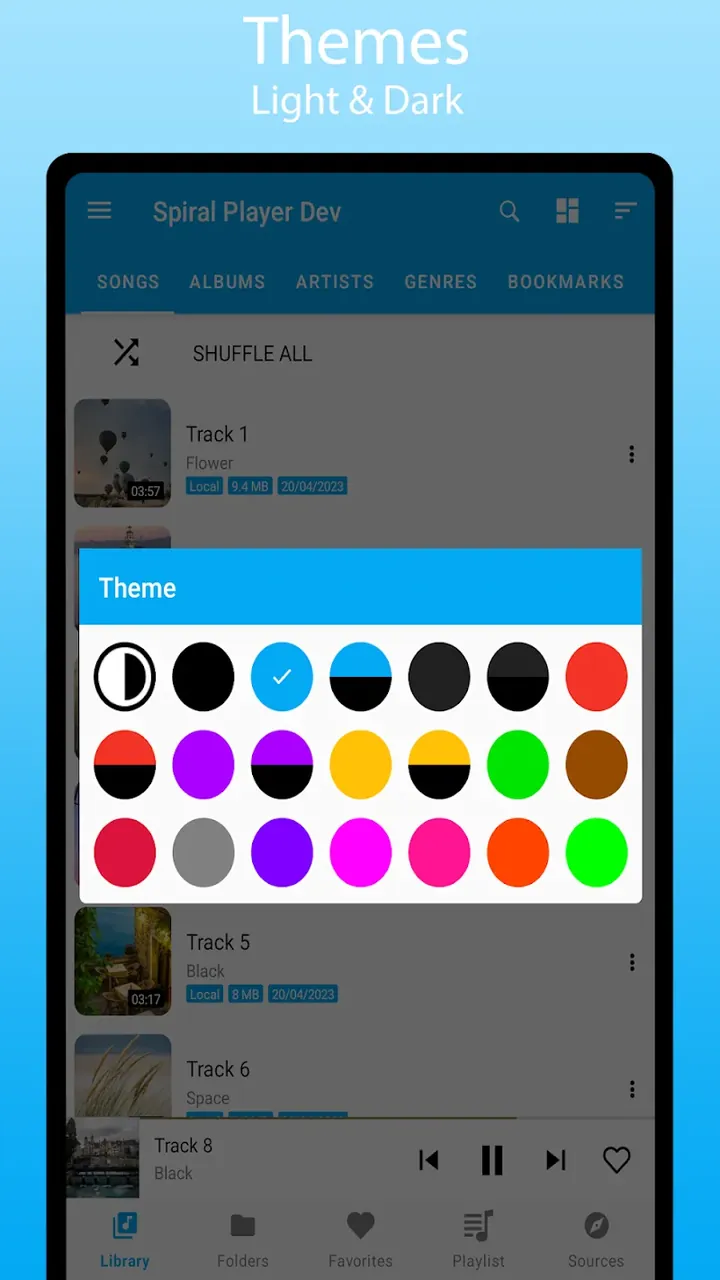 Spiral: Cloud Music Player Mp3 capture d'écran 5