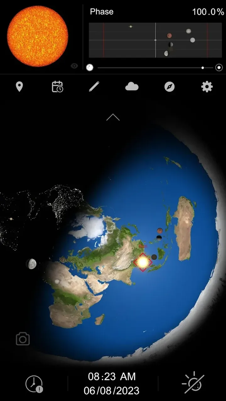 Capture d'écran Flat Earth Pro 2