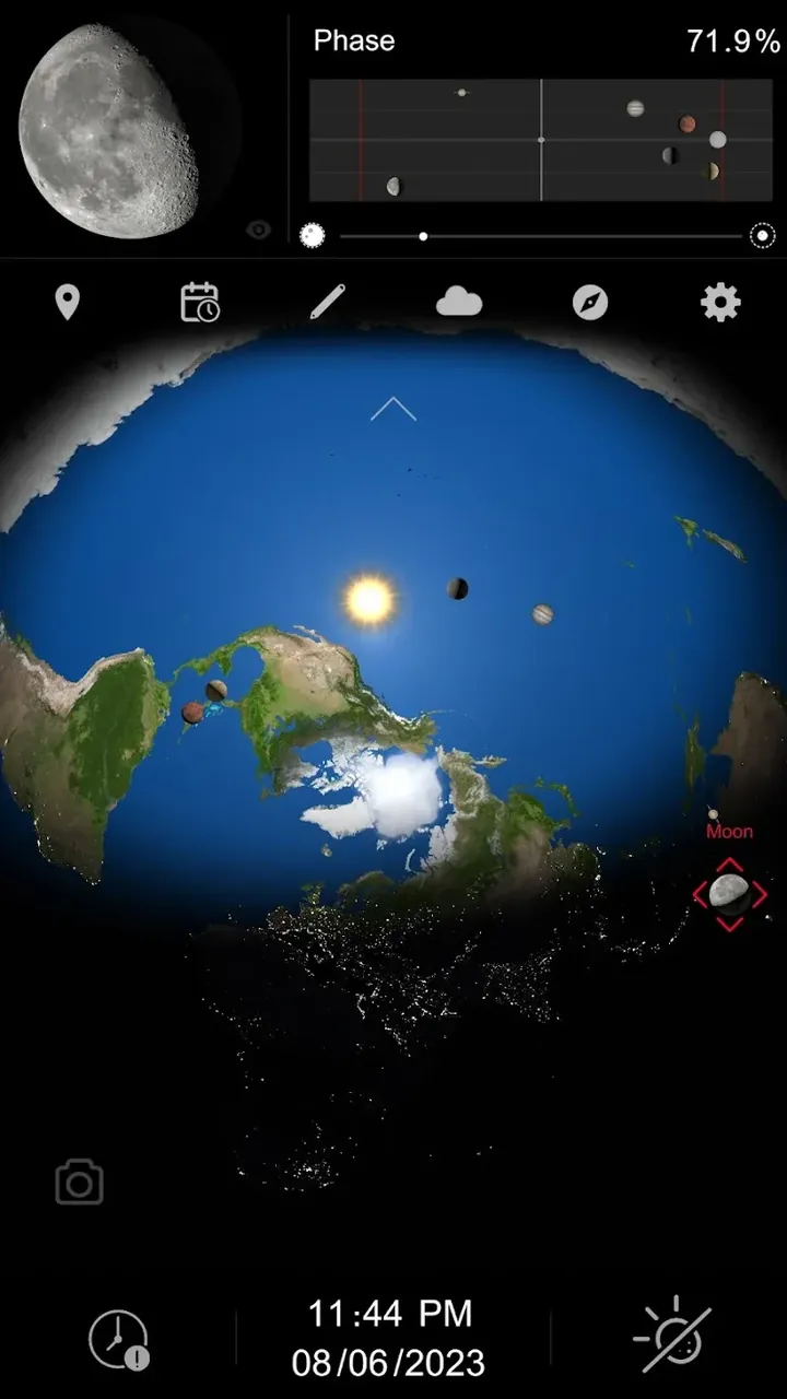 Capture d'écran Flat Earth Pro 3